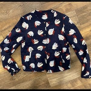 adorable quilted bomber jacket